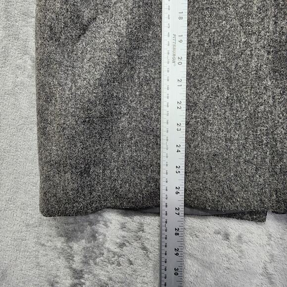 Vintage L.J.L. Sport Skirt Womens 6 Gray Wool Pencil Midi Back Zip Vented Hem - Picture 8 of 9